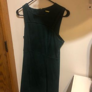 Gianni Binni Green Suede Dress